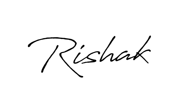 Make a beautiful signature design for name Rishak. Use this online signature maker to create a handwritten signature for free. Rishak signature style 7 images and pictures png