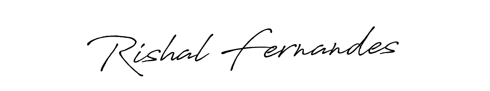 Design your own signature with our free online signature maker. With this signature software, you can create a handwritten (Antro_Vectra_Bolder) signature for name Rishal Fernandes. Rishal Fernandes signature style 7 images and pictures png