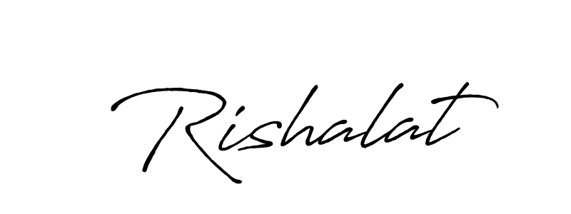 It looks lik you need a new signature style for name Rishalat. Design unique handwritten (Antro_Vectra_Bolder) signature with our free signature maker in just a few clicks. Rishalat signature style 7 images and pictures png