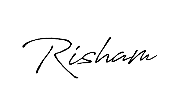 Similarly Antro_Vectra_Bolder is the best handwritten signature design. Signature creator online .You can use it as an online autograph creator for name Risham. Risham signature style 7 images and pictures png