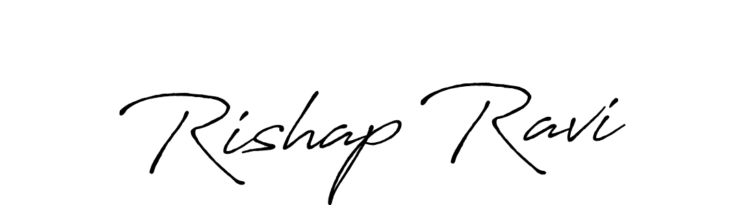 Rishap Ravi stylish signature style. Best Handwritten Sign (Antro_Vectra_Bolder) for my name. Handwritten Signature Collection Ideas for my name Rishap Ravi. Rishap Ravi signature style 7 images and pictures png