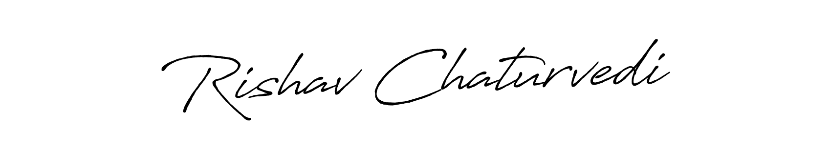 Antro_Vectra_Bolder is a professional signature style that is perfect for those who want to add a touch of class to their signature. It is also a great choice for those who want to make their signature more unique. Get Rishav Chaturvedi name to fancy signature for free. Rishav Chaturvedi signature style 7 images and pictures png