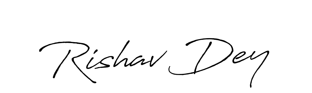 How to make Rishav Dey signature? Antro_Vectra_Bolder is a professional autograph style. Create handwritten signature for Rishav Dey name. Rishav Dey signature style 7 images and pictures png