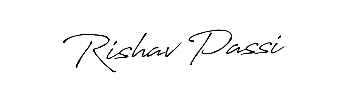 How to Draw Rishav Passi signature style? Antro_Vectra_Bolder is a latest design signature styles for name Rishav Passi. Rishav Passi signature style 7 images and pictures png
