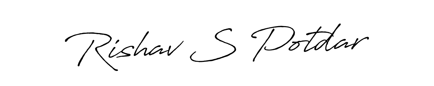 Make a beautiful signature design for name Rishav S Potdar. Use this online signature maker to create a handwritten signature for free. Rishav S Potdar signature style 7 images and pictures png