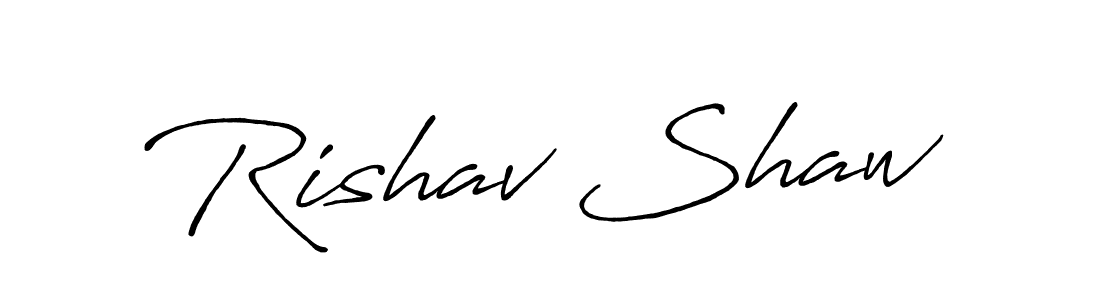 It looks lik you need a new signature style for name Rishav Shaw. Design unique handwritten (Antro_Vectra_Bolder) signature with our free signature maker in just a few clicks. Rishav Shaw signature style 7 images and pictures png