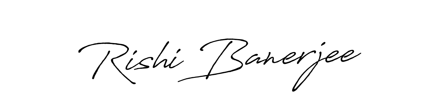 You should practise on your own different ways (Antro_Vectra_Bolder) to write your name (Rishi Banerjee) in signature. don't let someone else do it for you. Rishi Banerjee signature style 7 images and pictures png