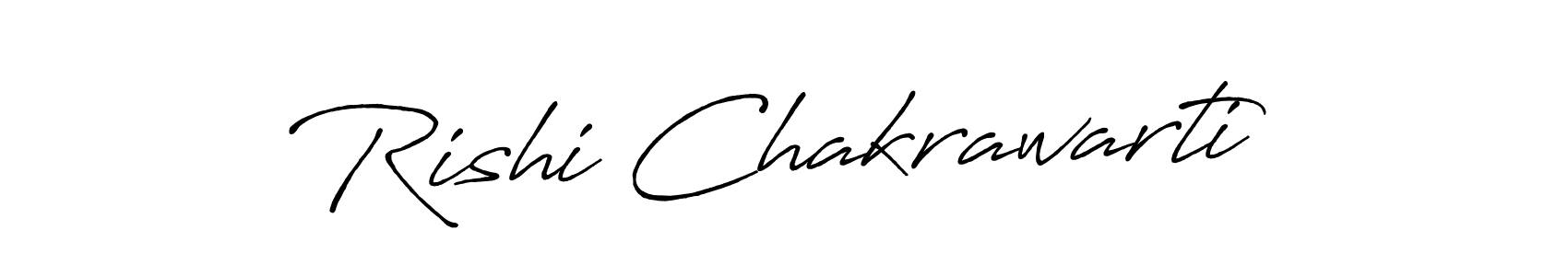 Make a beautiful signature design for name Rishi Chakrawarti. With this signature (Antro_Vectra_Bolder) style, you can create a handwritten signature for free. Rishi Chakrawarti signature style 7 images and pictures png