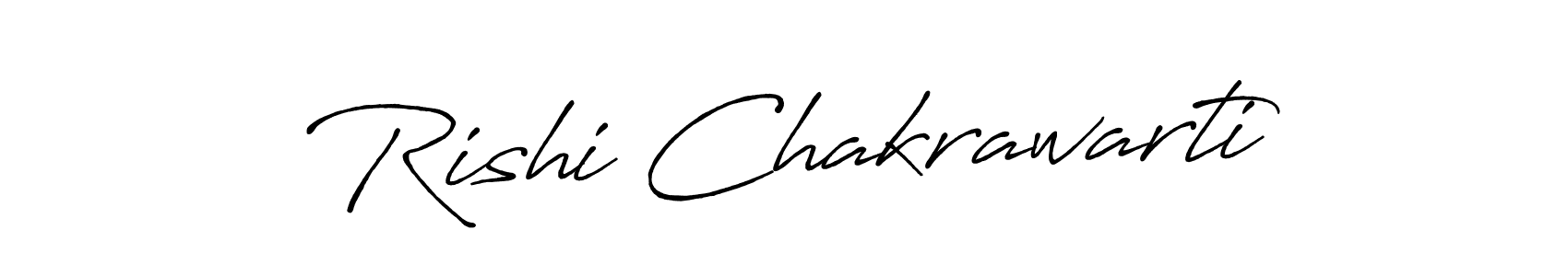 Make a beautiful signature design for name Rishi Chakrawarti. With this signature (Antro_Vectra_Bolder) style, you can create a handwritten signature for free. Rishi Chakrawarti signature style 7 images and pictures png