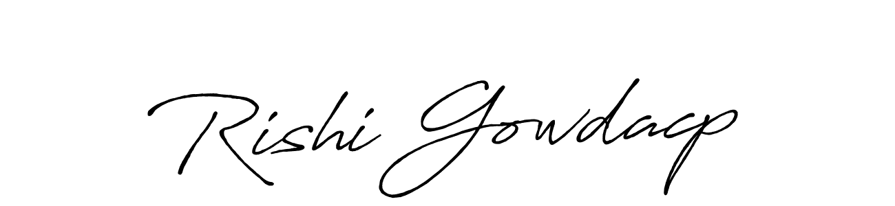 You should practise on your own different ways (Antro_Vectra_Bolder) to write your name (Rishi Gowdacp) in signature. don't let someone else do it for you. Rishi Gowdacp signature style 7 images and pictures png