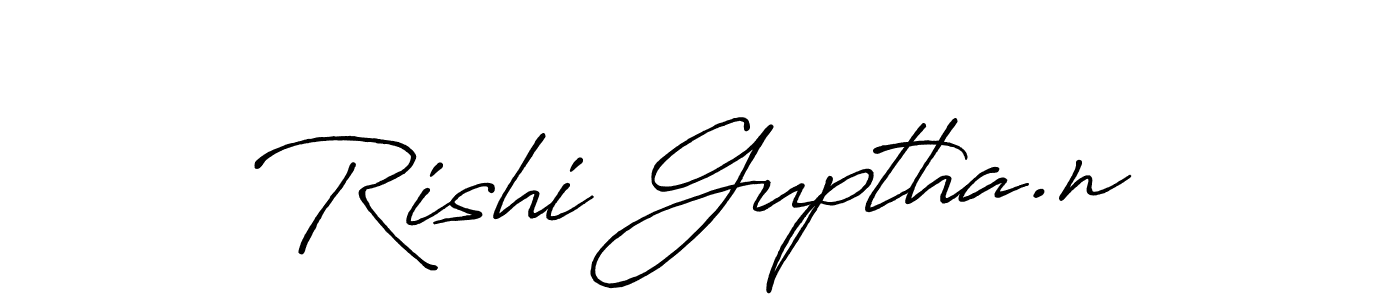 How to make Rishi Guptha.n signature? Antro_Vectra_Bolder is a professional autograph style. Create handwritten signature for Rishi Guptha.n name. Rishi Guptha.n signature style 7 images and pictures png