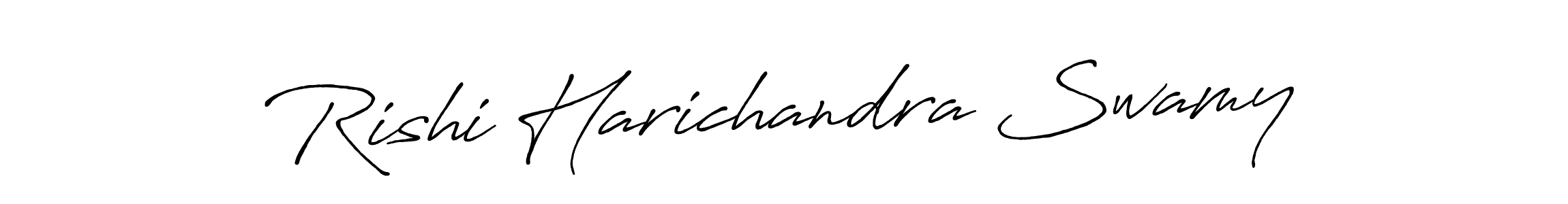 Use a signature maker to create a handwritten signature online. With this signature software, you can design (Antro_Vectra_Bolder) your own signature for name Rishi Harichandra Swamy. Rishi Harichandra Swamy signature style 7 images and pictures png