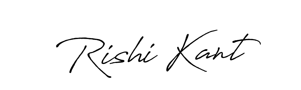Design your own signature with our free online signature maker. With this signature software, you can create a handwritten (Antro_Vectra_Bolder) signature for name Rishi Kant. Rishi Kant signature style 7 images and pictures png