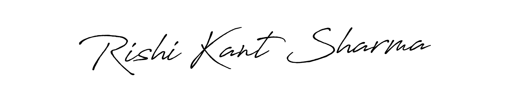 Use a signature maker to create a handwritten signature online. With this signature software, you can design (Antro_Vectra_Bolder) your own signature for name Rishi Kant Sharma. Rishi Kant Sharma signature style 7 images and pictures png