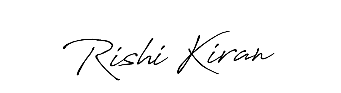 Rishi Kiran stylish signature style. Best Handwritten Sign (Antro_Vectra_Bolder) for my name. Handwritten Signature Collection Ideas for my name Rishi Kiran. Rishi Kiran signature style 7 images and pictures png