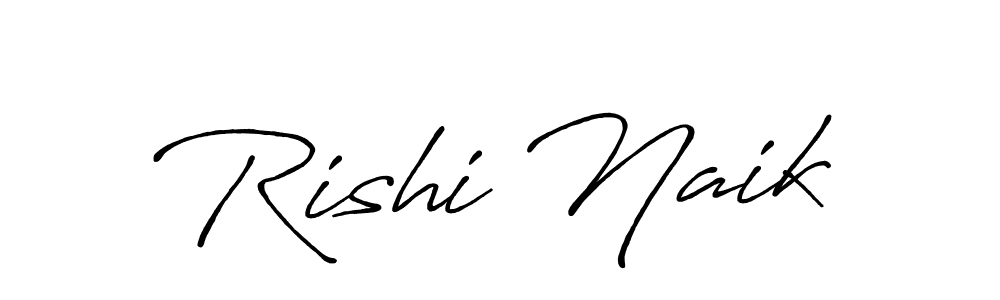 Design your own signature with our free online signature maker. With this signature software, you can create a handwritten (Antro_Vectra_Bolder) signature for name Rishi Naik. Rishi Naik signature style 7 images and pictures png