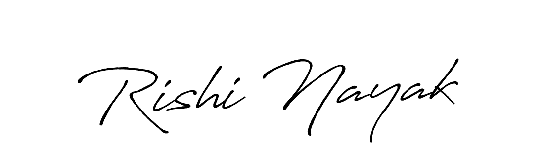 Also we have Rishi Nayak name is the best signature style. Create professional handwritten signature collection using Antro_Vectra_Bolder autograph style. Rishi Nayak signature style 7 images and pictures png