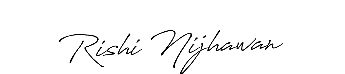 The best way (Antro_Vectra_Bolder) to make a short signature is to pick only two or three words in your name. The name Rishi Nijhawan include a total of six letters. For converting this name. Rishi Nijhawan signature style 7 images and pictures png
