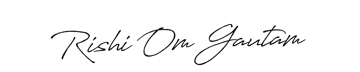 The best way (Antro_Vectra_Bolder) to make a short signature is to pick only two or three words in your name. The name Rishi Om Gautam include a total of six letters. For converting this name. Rishi Om Gautam signature style 7 images and pictures png