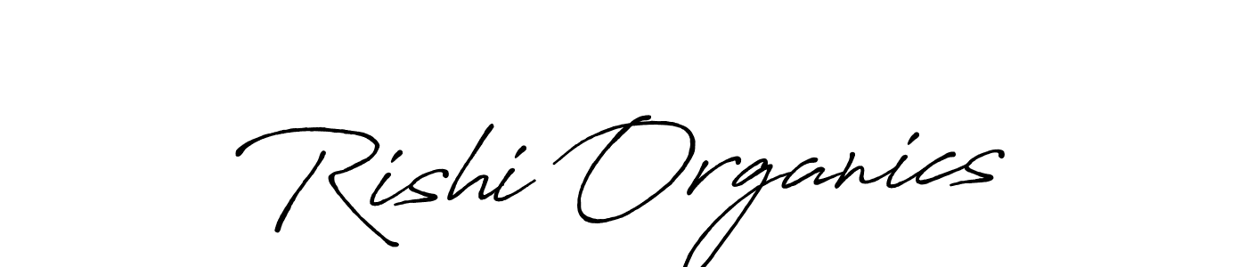 Create a beautiful signature design for name Rishi Organics. With this signature (Antro_Vectra_Bolder) fonts, you can make a handwritten signature for free. Rishi Organics signature style 7 images and pictures png