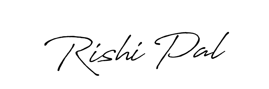 Create a beautiful signature design for name Rishi Pal. With this signature (Antro_Vectra_Bolder) fonts, you can make a handwritten signature for free. Rishi Pal signature style 7 images and pictures png