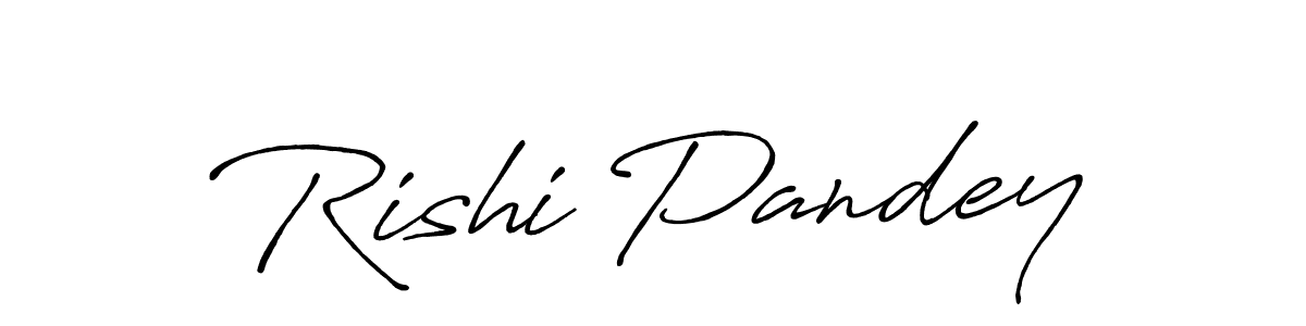 Use a signature maker to create a handwritten signature online. With this signature software, you can design (Antro_Vectra_Bolder) your own signature for name Rishi Pandey. Rishi Pandey signature style 7 images and pictures png