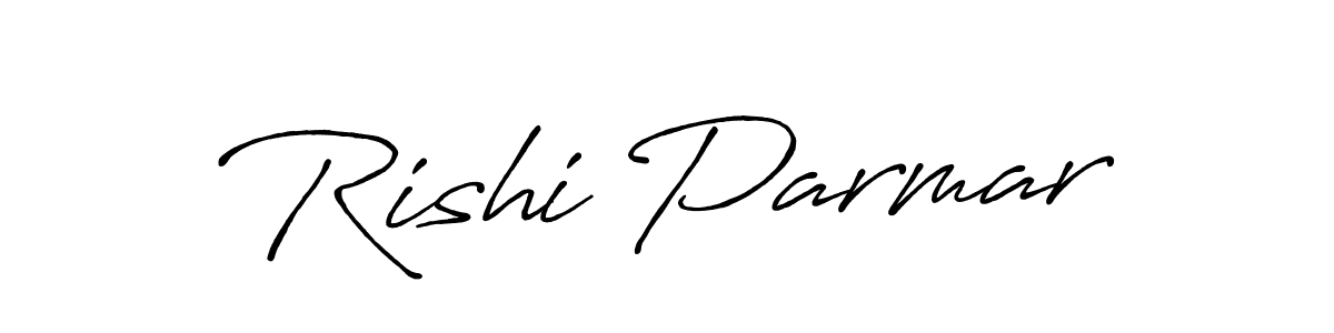 Rishi Parmar stylish signature style. Best Handwritten Sign (Antro_Vectra_Bolder) for my name. Handwritten Signature Collection Ideas for my name Rishi Parmar. Rishi Parmar signature style 7 images and pictures png