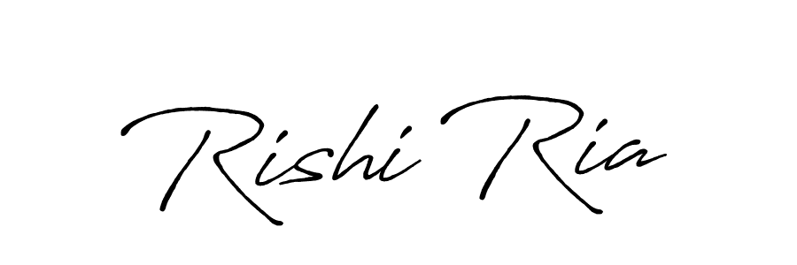 Similarly Antro_Vectra_Bolder is the best handwritten signature design. Signature creator online .You can use it as an online autograph creator for name Rishi Ria. Rishi Ria signature style 7 images and pictures png