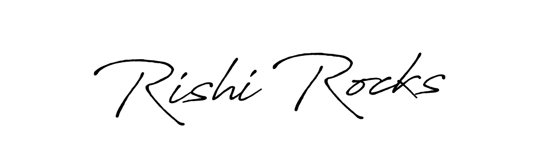 Antro_Vectra_Bolder is a professional signature style that is perfect for those who want to add a touch of class to their signature. It is also a great choice for those who want to make their signature more unique. Get Rishi Rocks name to fancy signature for free. Rishi Rocks signature style 7 images and pictures png