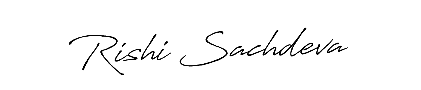 This is the best signature style for the Rishi Sachdeva name. Also you like these signature font (Antro_Vectra_Bolder). Mix name signature. Rishi Sachdeva signature style 7 images and pictures png