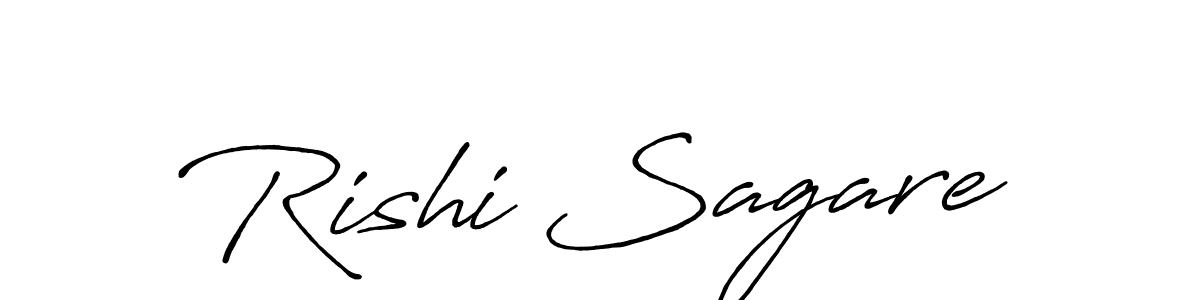 Rishi Sagare stylish signature style. Best Handwritten Sign (Antro_Vectra_Bolder) for my name. Handwritten Signature Collection Ideas for my name Rishi Sagare. Rishi Sagare signature style 7 images and pictures png