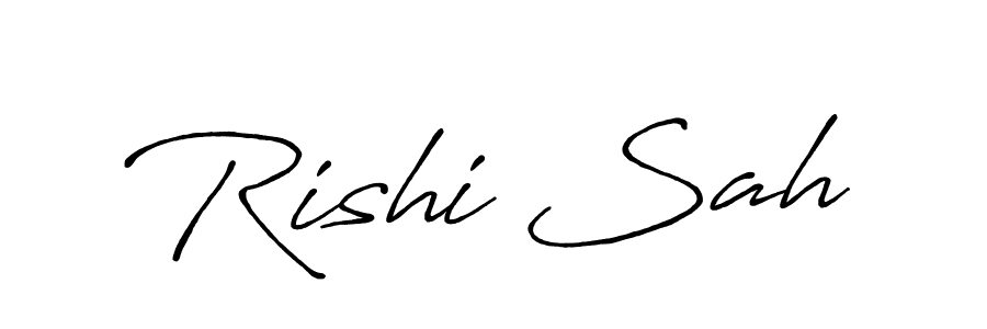 The best way (Antro_Vectra_Bolder) to make a short signature is to pick only two or three words in your name. The name Rishi Sah include a total of six letters. For converting this name. Rishi Sah signature style 7 images and pictures png