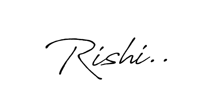 How to Draw Rishi.. signature style? Antro_Vectra_Bolder is a latest design signature styles for name Rishi... Rishi.. signature style 7 images and pictures png