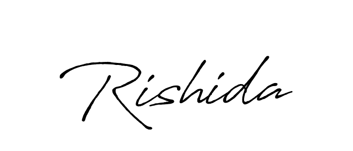 Also we have Rishida name is the best signature style. Create professional handwritten signature collection using Antro_Vectra_Bolder autograph style. Rishida signature style 7 images and pictures png