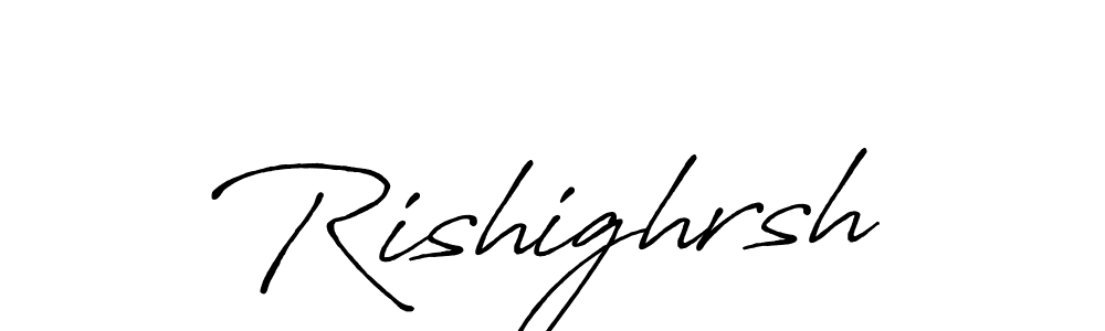 It looks lik you need a new signature style for name Rishighrsh. Design unique handwritten (Antro_Vectra_Bolder) signature with our free signature maker in just a few clicks. Rishighrsh signature style 7 images and pictures png