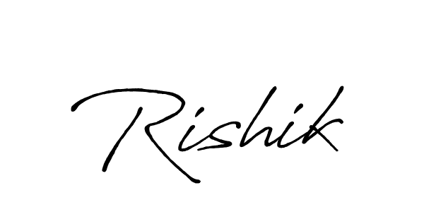Antro_Vectra_Bolder is a professional signature style that is perfect for those who want to add a touch of class to their signature. It is also a great choice for those who want to make their signature more unique. Get Rishik name to fancy signature for free. Rishik signature style 7 images and pictures png