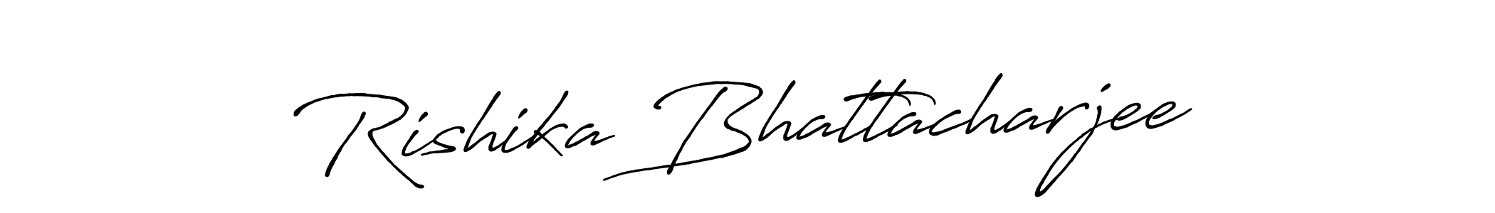 It looks lik you need a new signature style for name Rishika Bhattacharjee. Design unique handwritten (Antro_Vectra_Bolder) signature with our free signature maker in just a few clicks. Rishika Bhattacharjee signature style 7 images and pictures png