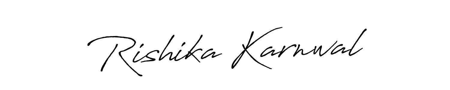 It looks lik you need a new signature style for name Rishika Karnwal. Design unique handwritten (Antro_Vectra_Bolder) signature with our free signature maker in just a few clicks. Rishika Karnwal signature style 7 images and pictures png