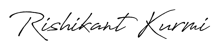 Turn your name Rishikant Kurmi into a signature brand with Antro_Vectra_Bolder styling. Download in standard PNG or transparent format anytime. Rishikant Kurmi signature style 7 images and pictures png