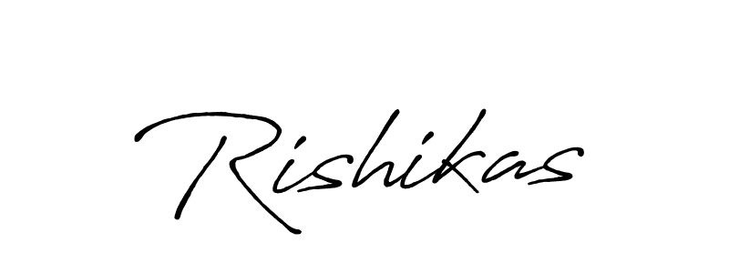 Antro_Vectra_Bolder is a professional signature style that is perfect for those who want to add a touch of class to their signature. It is also a great choice for those who want to make their signature more unique. Get Rishikas name to fancy signature for free. Rishikas signature style 7 images and pictures png