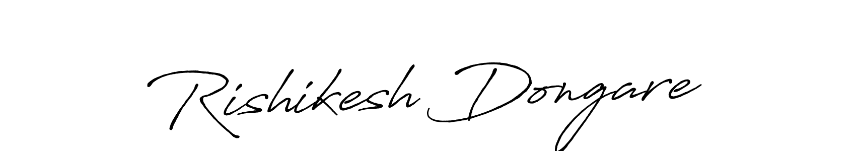 Create a beautiful signature design for name Rishikesh Dongare. With this signature (Antro_Vectra_Bolder) fonts, you can make a handwritten signature for free. Rishikesh Dongare signature style 7 images and pictures png