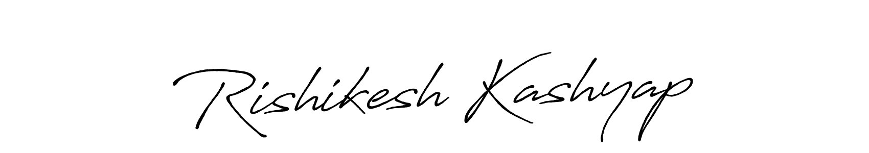 Also we have Rishikesh Kashyap name is the best signature style. Create professional handwritten signature collection using Antro_Vectra_Bolder autograph style. Rishikesh Kashyap signature style 7 images and pictures png