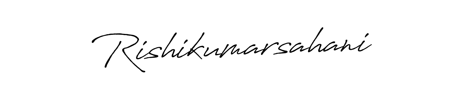 How to make Rishikumarsahani signature? Antro_Vectra_Bolder is a professional autograph style. Create handwritten signature for Rishikumarsahani name. Rishikumarsahani signature style 7 images and pictures png