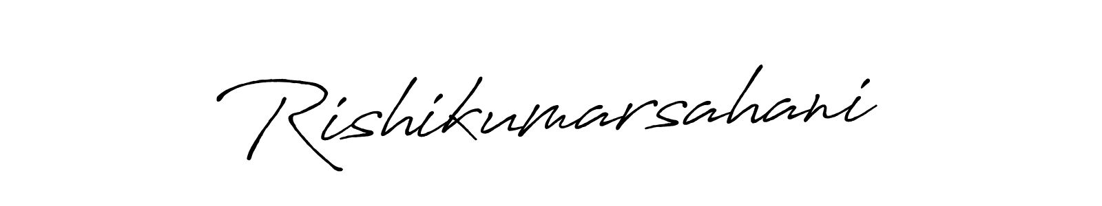 Rishikumarsahani stylish signature style. Best Handwritten Sign (Antro_Vectra_Bolder) for my name. Handwritten Signature Collection Ideas for my name Rishikumarsahani. Rishikumarsahani signature style 7 images and pictures png