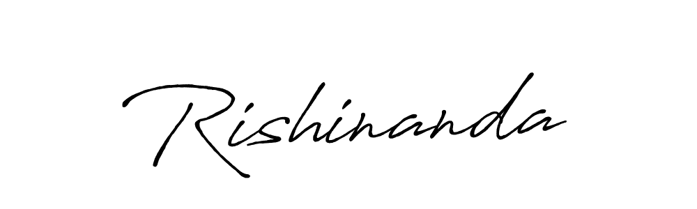 How to make Rishinanda signature? Antro_Vectra_Bolder is a professional autograph style. Create handwritten signature for Rishinanda name. Rishinanda signature style 7 images and pictures png