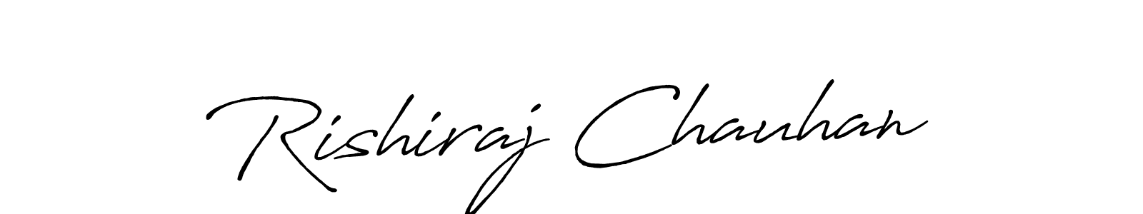 Rishiraj Chauhan stylish signature style. Best Handwritten Sign (Antro_Vectra_Bolder) for my name. Handwritten Signature Collection Ideas for my name Rishiraj Chauhan. Rishiraj Chauhan signature style 7 images and pictures png