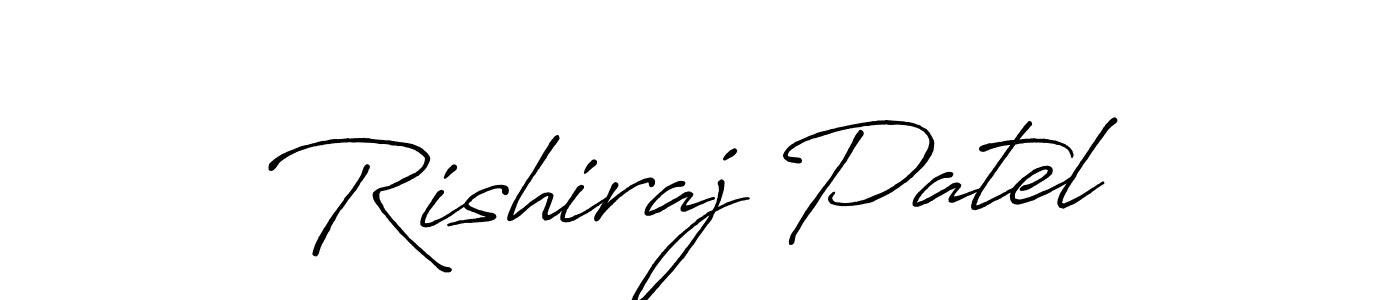 Design your own signature with our free online signature maker. With this signature software, you can create a handwritten (Antro_Vectra_Bolder) signature for name Rishiraj Patel. Rishiraj Patel signature style 7 images and pictures png