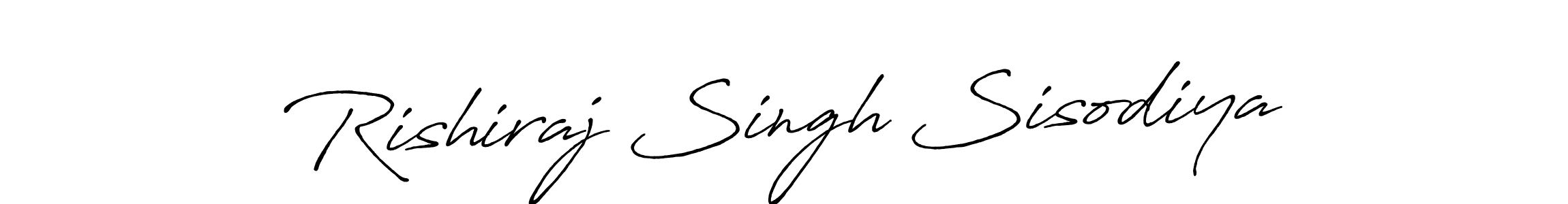 Make a beautiful signature design for name Rishiraj Singh Sisodiya. With this signature (Antro_Vectra_Bolder) style, you can create a handwritten signature for free. Rishiraj Singh Sisodiya signature style 7 images and pictures png