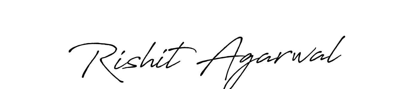 Rishit Agarwal stylish signature style. Best Handwritten Sign (Antro_Vectra_Bolder) for my name. Handwritten Signature Collection Ideas for my name Rishit Agarwal. Rishit Agarwal signature style 7 images and pictures png