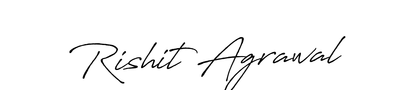 Also we have Rishit Agrawal name is the best signature style. Create professional handwritten signature collection using Antro_Vectra_Bolder autograph style. Rishit Agrawal signature style 7 images and pictures png